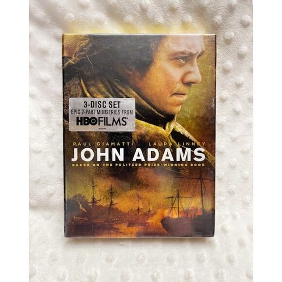 John Adams (DVD, 2008, 3-Disc Set) 7 Part TV Mini-Series HBO Films-NEW, SEALED - Picture 1 of 7
